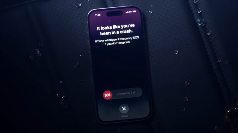 iPhone 14 crash detection feature in action.