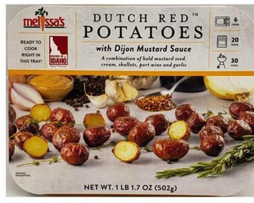 Melissa's potatoes recall: Front side of the package.