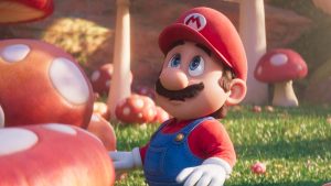Chris Pratt as Mario in The Super Mario Bros. Movie.