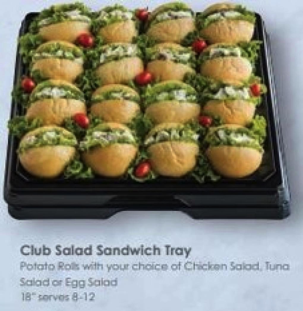 Albertsons chicken salad recall: Chicken Salad Sandwich Club Tray product.