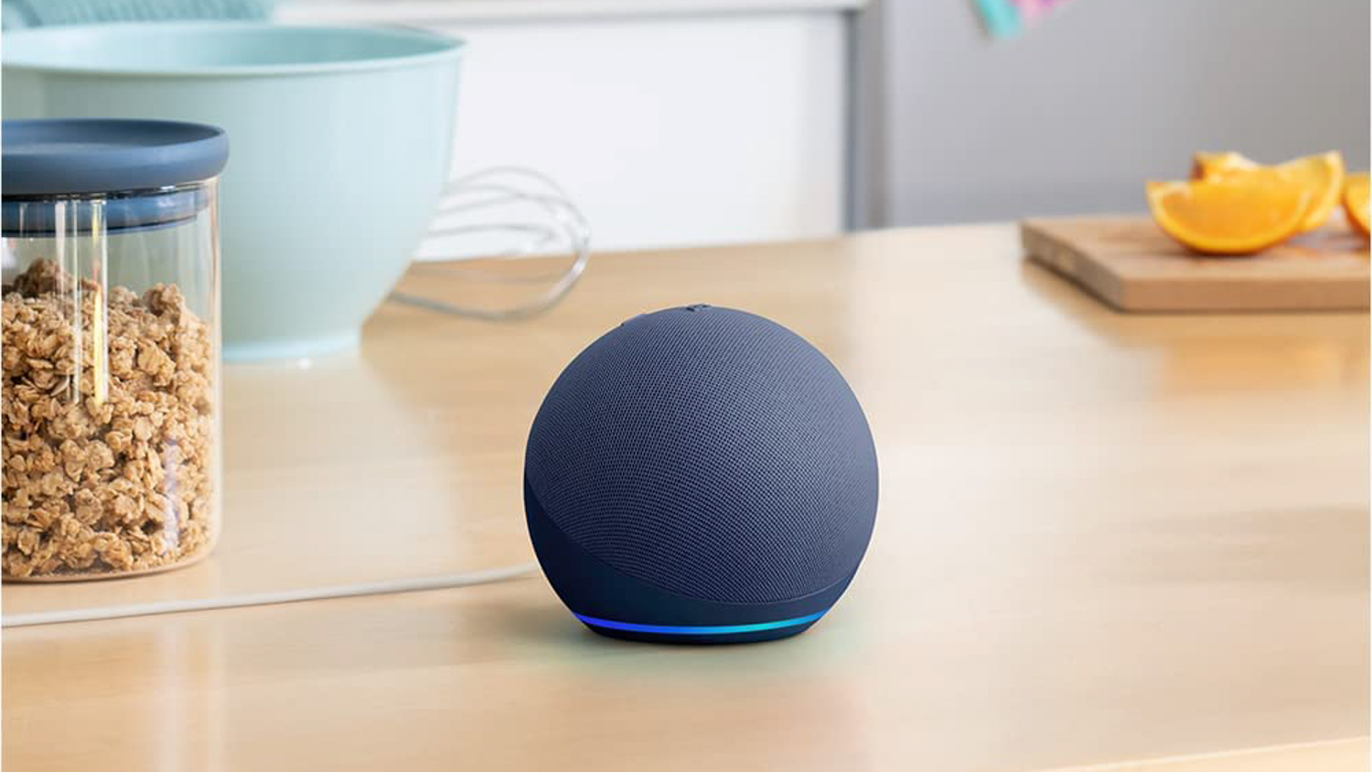 Amazon Echo Dot speaker.