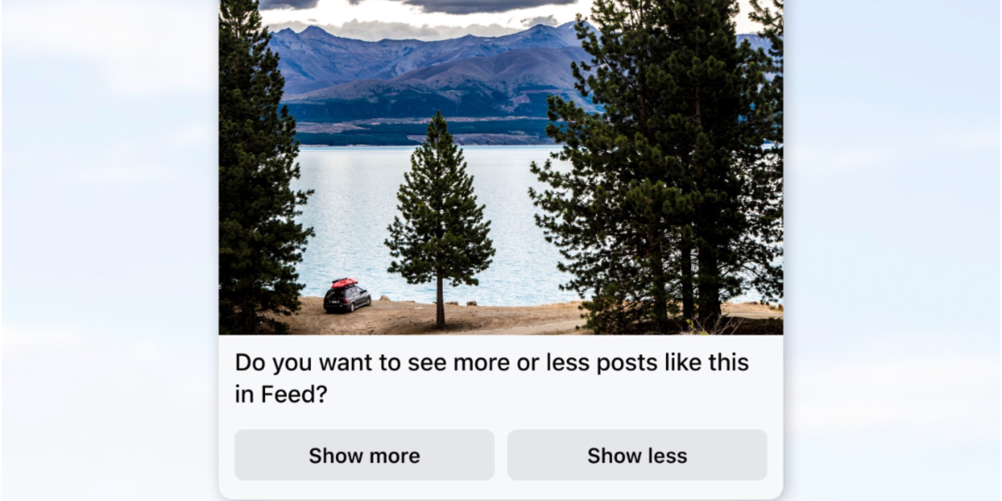 Facebook adds show more and show less customization options