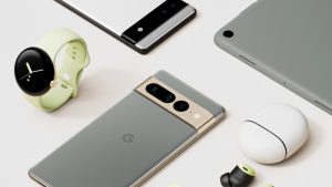 Google devices, including the Pixel 7 Pro, Pixel 7, Pixel Watch, and Pixel Tablet.