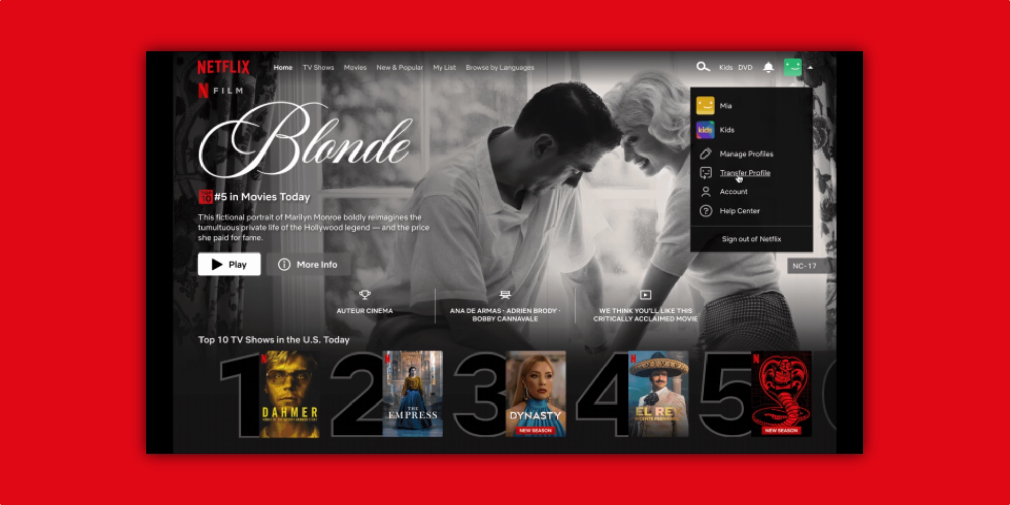 Netflix s’attaque au partage de mot de passe avec sa nouvelle fonctionnalité de transfert de profil Netflix s’attaque au partage de mot de passe avec sa nouvelle fonctionnalité de transfert de profil