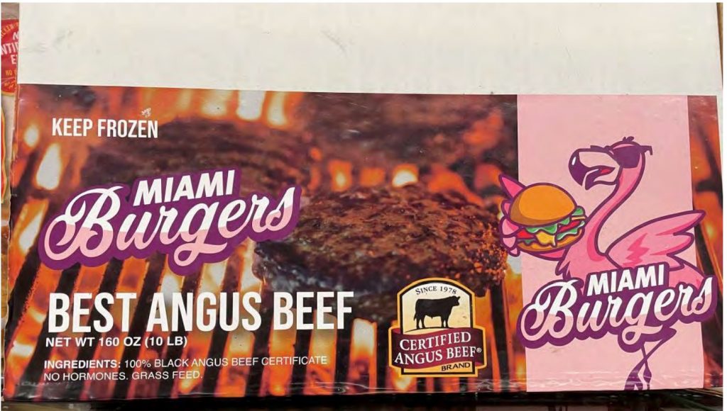 Hamburger recall Return these beef burgers for a refund right away