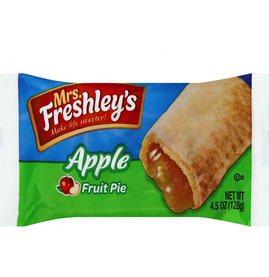 Tastykake and Mrs. Freshleys recall: The package of an apple pie product.