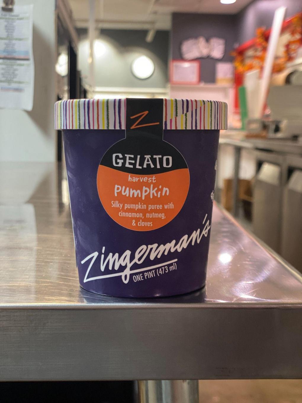 Zingerman’s ice cream recall: Harvest Pumpkin Gelato in paper container.