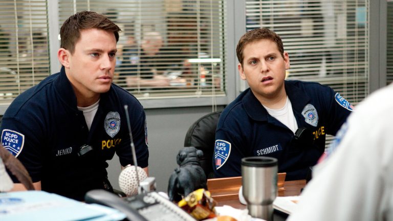 Channing Tatum and Jonah Hill in 21 Jump Street.