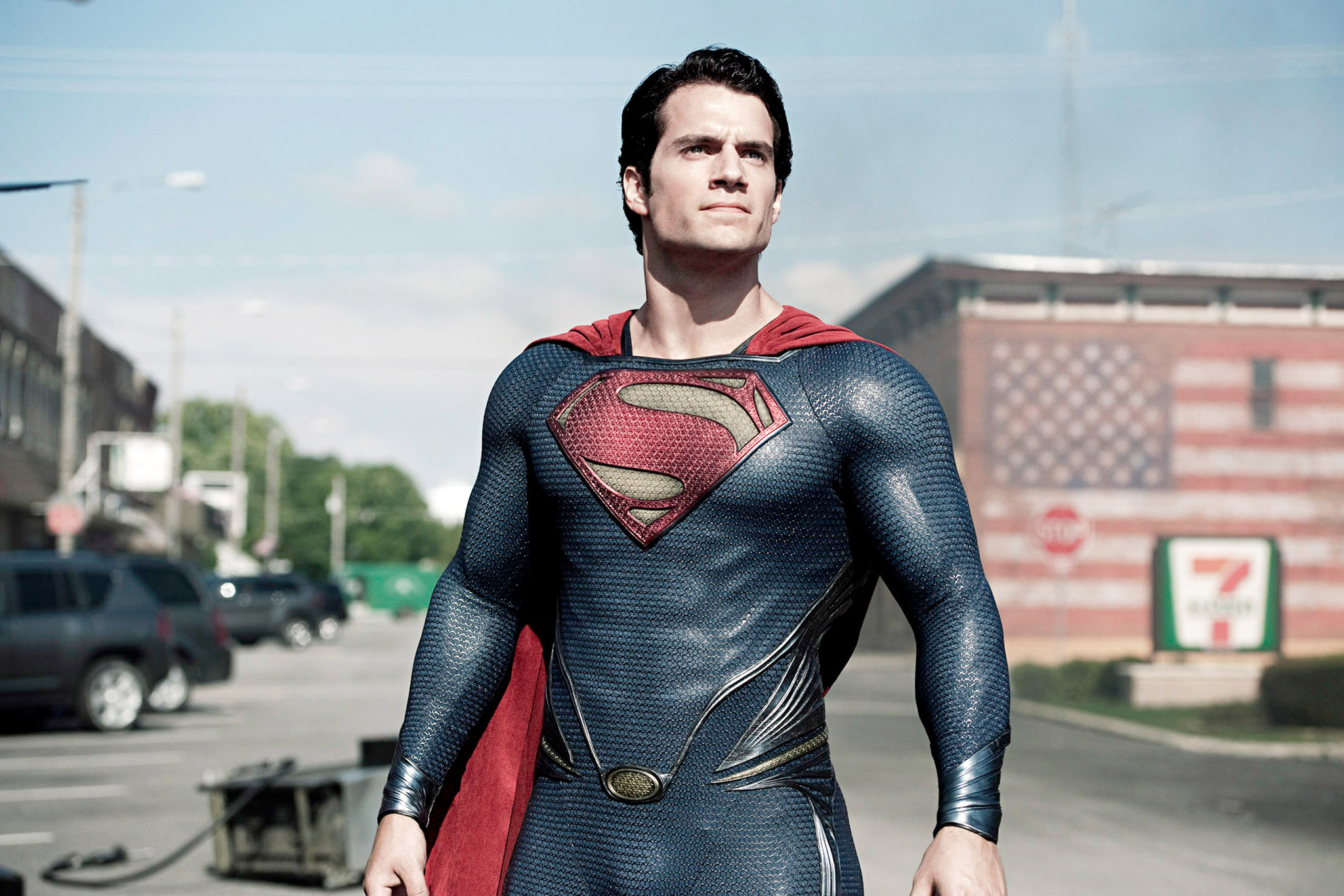 Henry Cavill as Superman in Man of Steel.