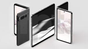 Leaked images of the Pixel Fold design.