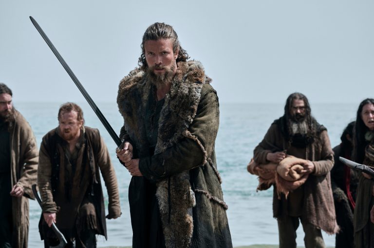 Leo Suter as Harald Sigurdsson in episode 201 of Vikings: Valhalla.