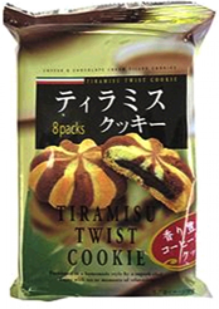 Daiso cookies recall: The Tiramisu Twist Cookies packaging.