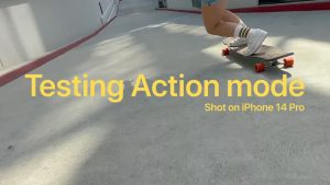 iPhone 14 Pro Action Mode test