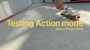 iPhone 14 Pro Action Mode test