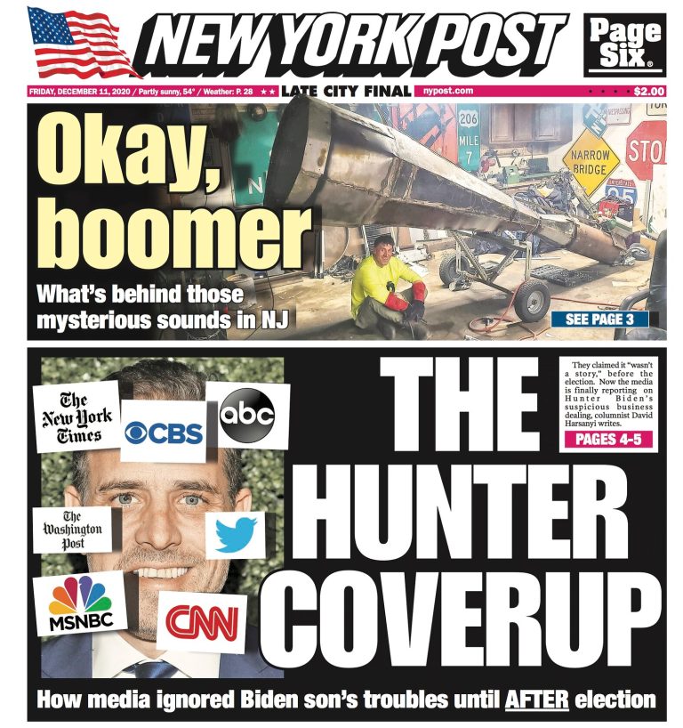 New York Post Hunter Biden coverage
