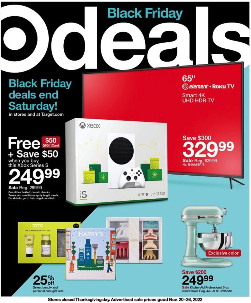 Target Black Friday ad 2022 iPhone 14, Pixel 6a, PS5, & AirPods deals