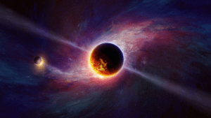 spiraling exoplanet