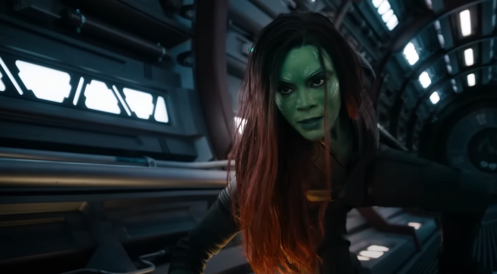 Gamora (Zoe Saldana) in Guardians of the Galaxy Vol. 3 trailer 1.