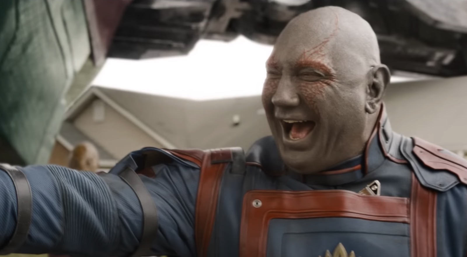 Drax (Dave Bautista) in Guardians of the Galaxy Vol. 3 trailer 1.