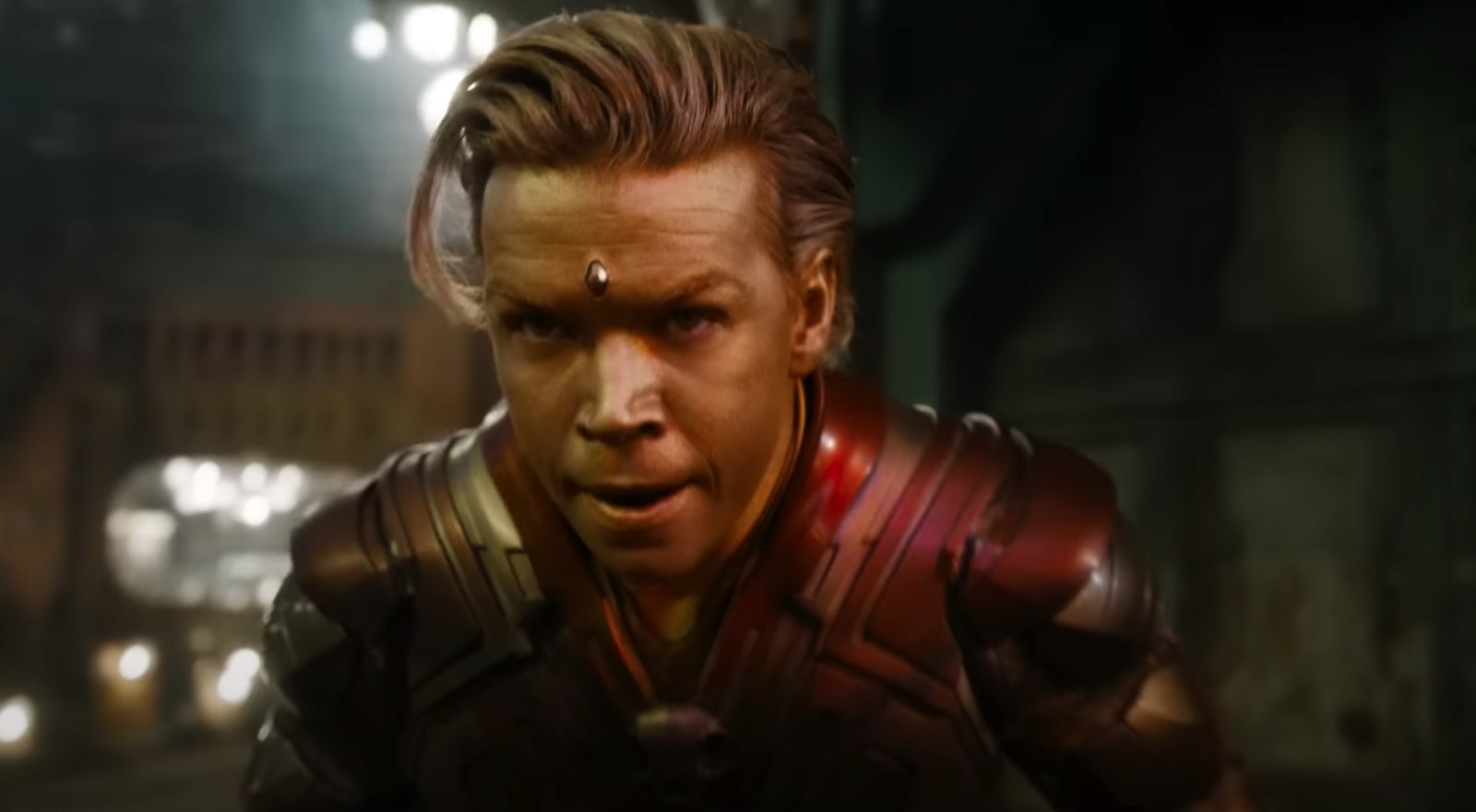 Adam Warlock (Will Poulter) in Guardians of the Galaxy Volume 3 trailer 1.