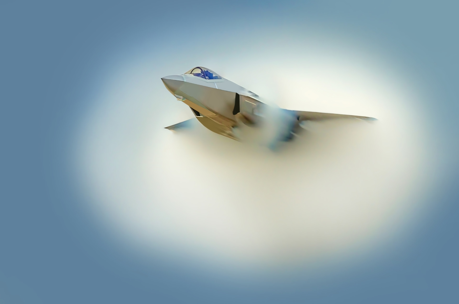 a jet breaks the speed of sound