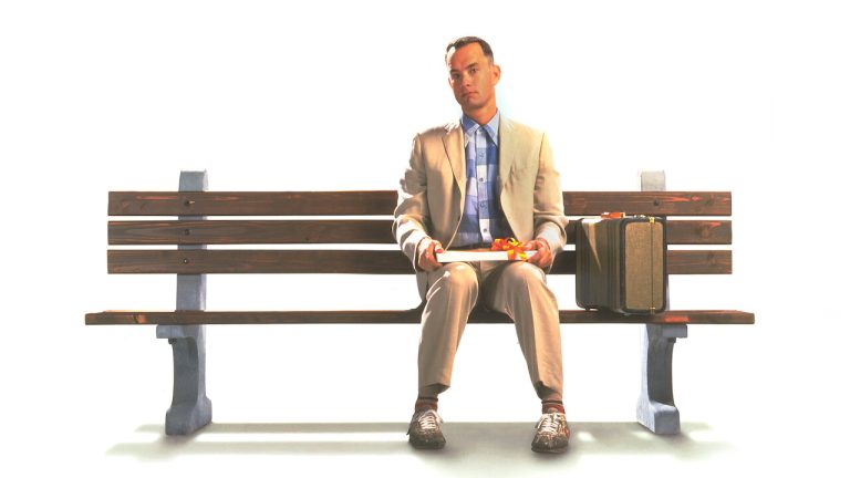 Tom Hanks in Forrest Gump.