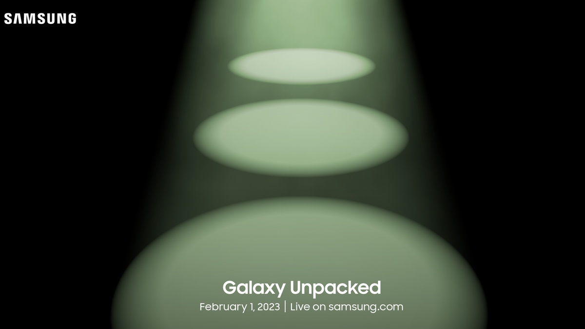 Galaxy S23 Unpacked event set for February 1st.