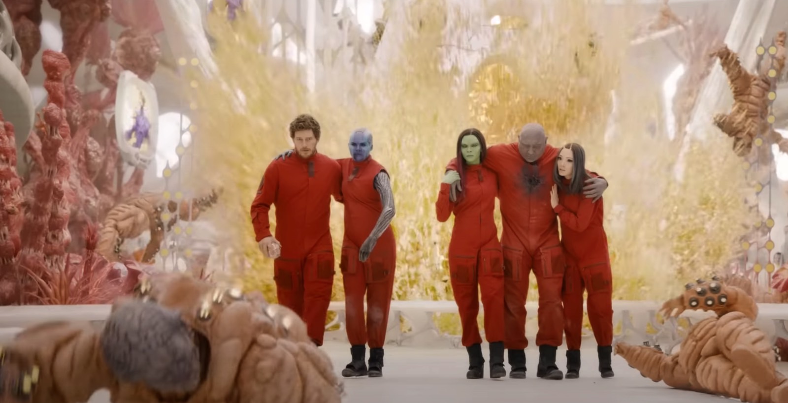 The Guardians of the Galaxy team in Vol. 3 trailer 2.