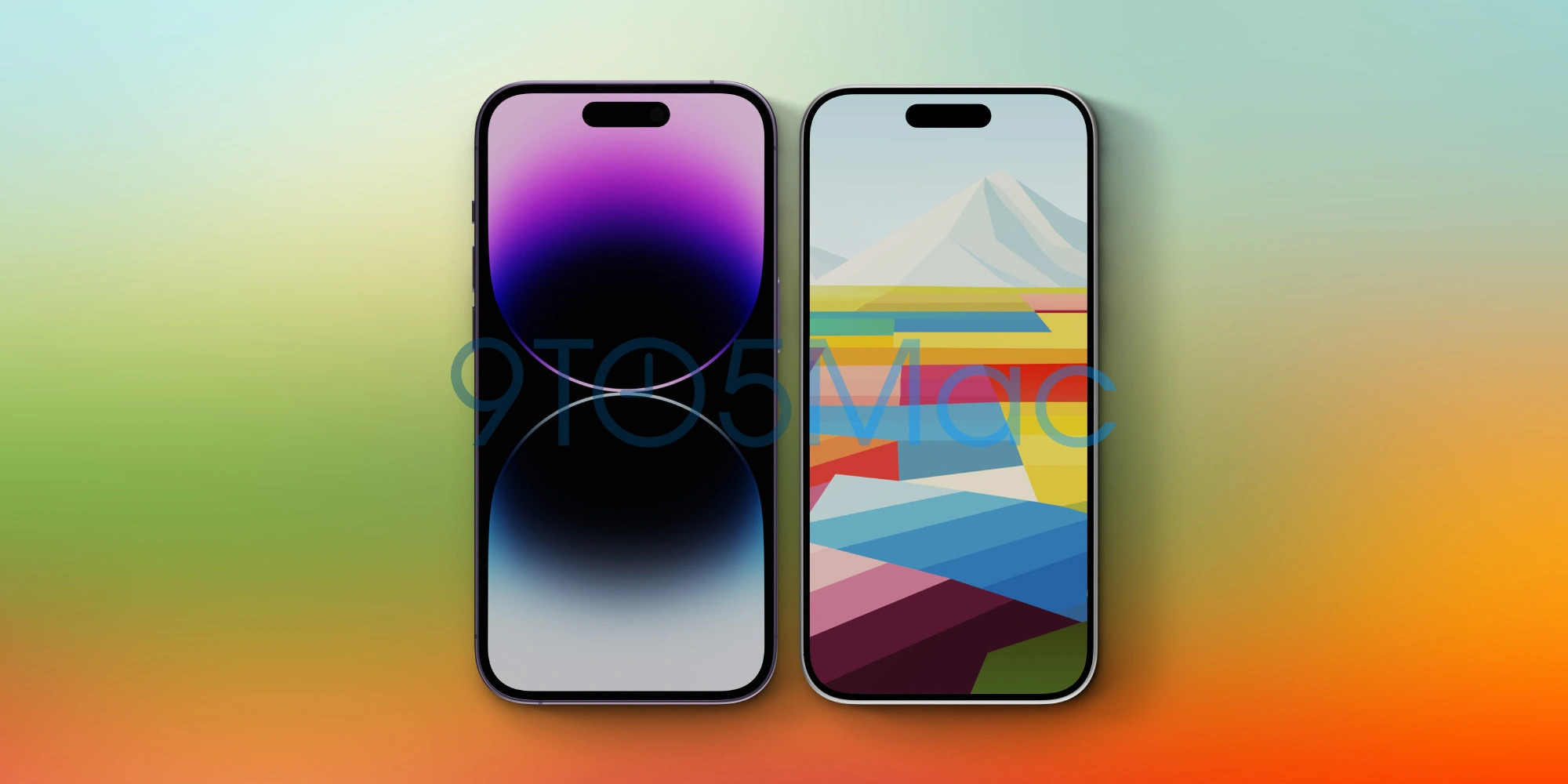 iPhone 14 Pro design vs. iPhone 15 Pro render.