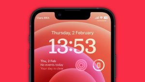 iOS 16.3 Lock Screen widgets for classic iPhone wallpapers