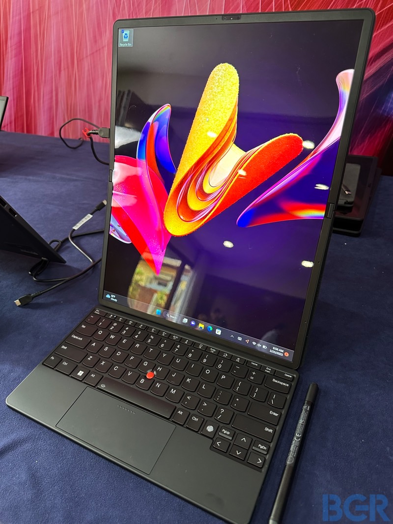 The ThinkPad X1 Fold is Lenovo's commercial foldable laptop.