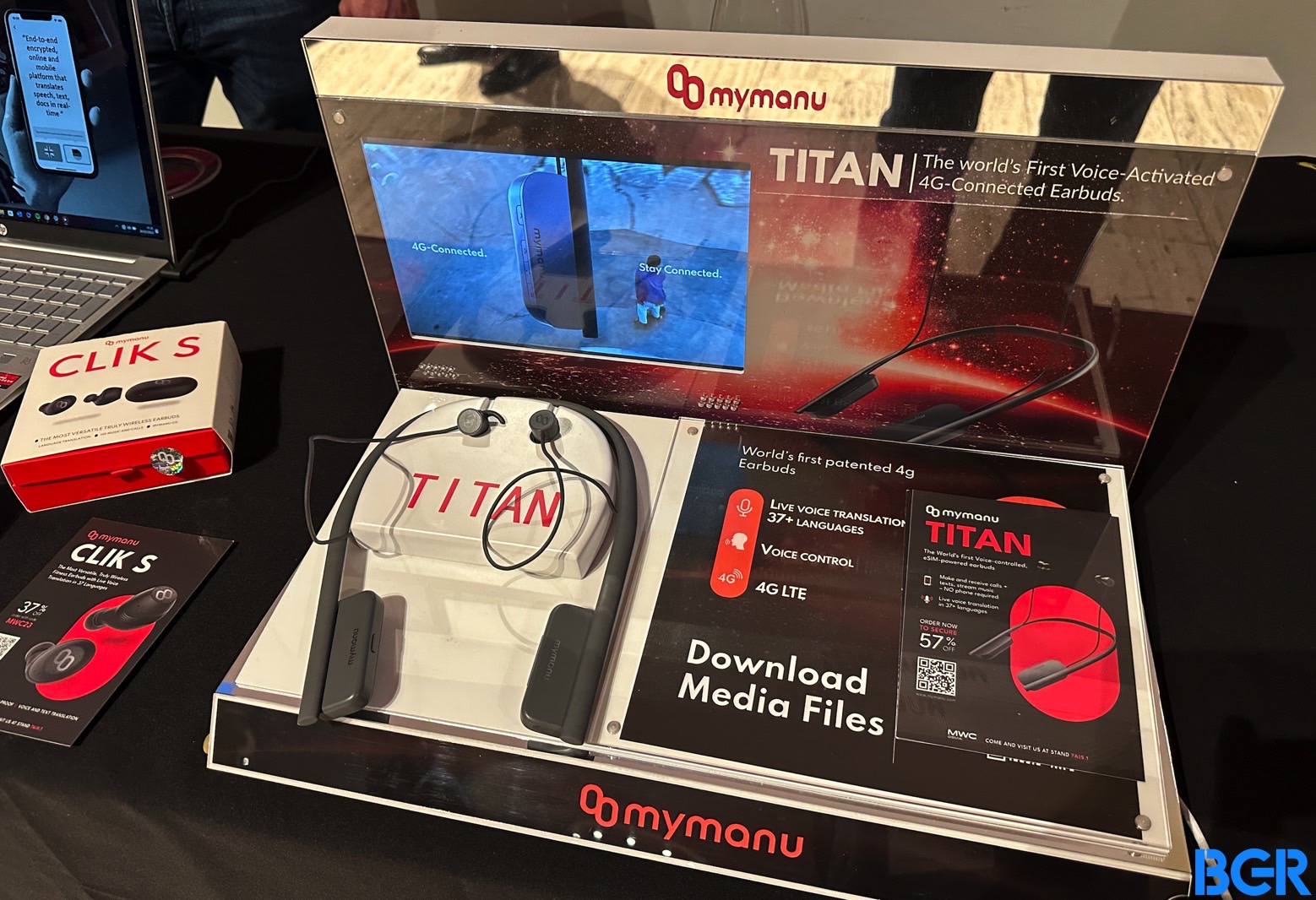 Mymanu Titan on display at Showstoppers in Barcelona, Spain.