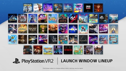 PlayStation VR2 launch window lineup