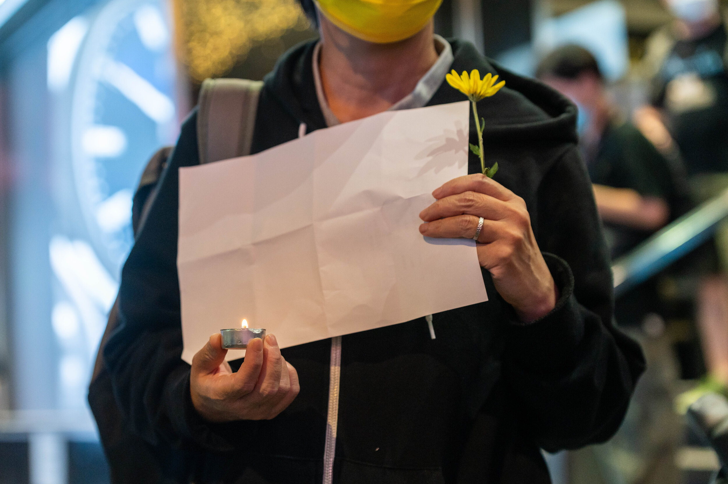 Protestor in Hong Kong