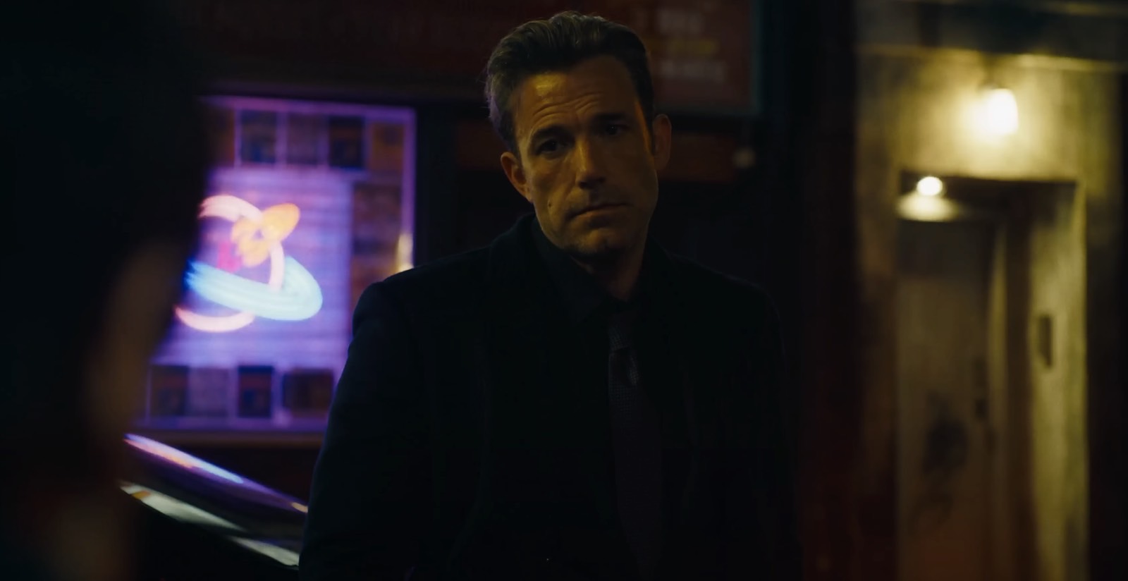 Bruce Wayne (Ben Affleck) in The Flash Super Bowl trailer.