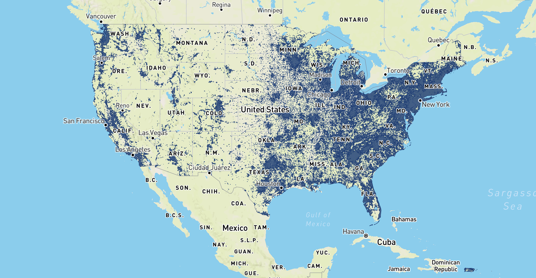 I can't believe how much of the U.S. Amazon's Sidewalk network covers ...