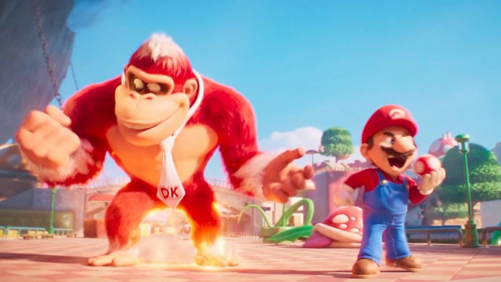 Fire Flower Donkey Kong bursts on to the scene in The Super Mario Bros. Movie.