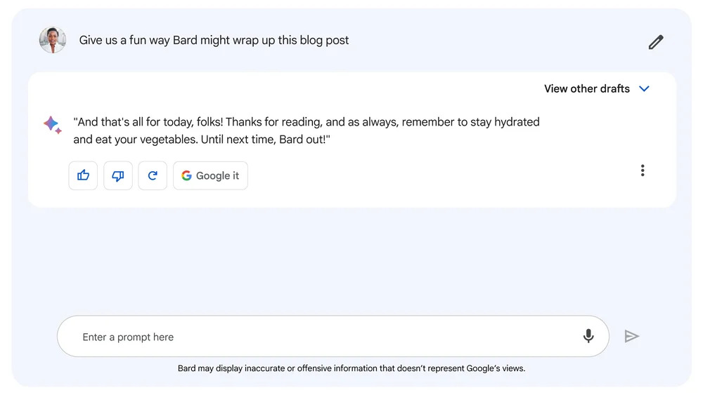 Sign up to try Bard from Google