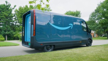 Rivian's Amazon van