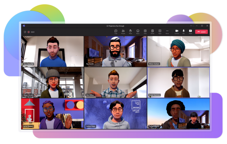 3D avatars in Microsoft Teams
