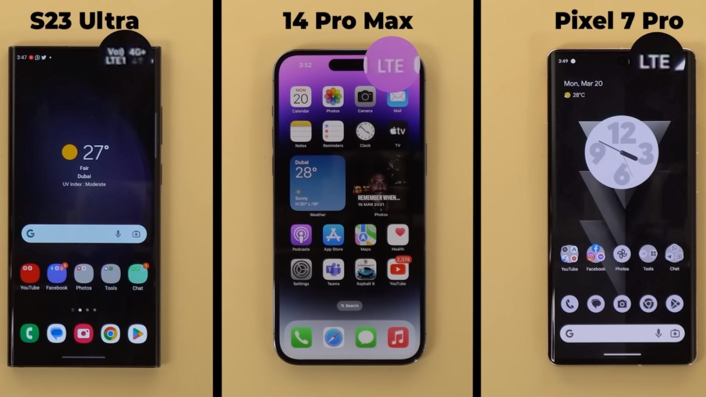 iPhone 14 Pro vs Samsung Galaxy S23 Ultra - compared