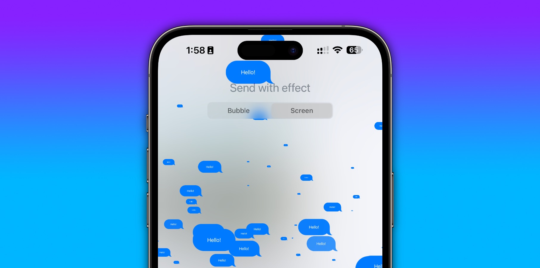 iphone messages screen