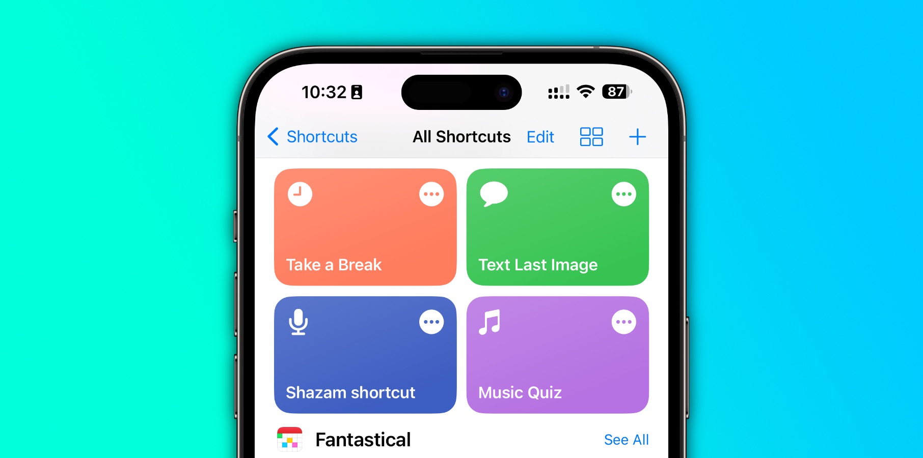 Iphone deals shortcuts app