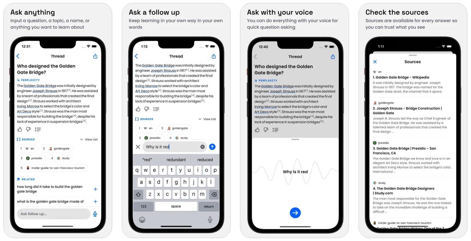 Perplexity AI app for iPhone is a powerful ChatGPT-based search engine.