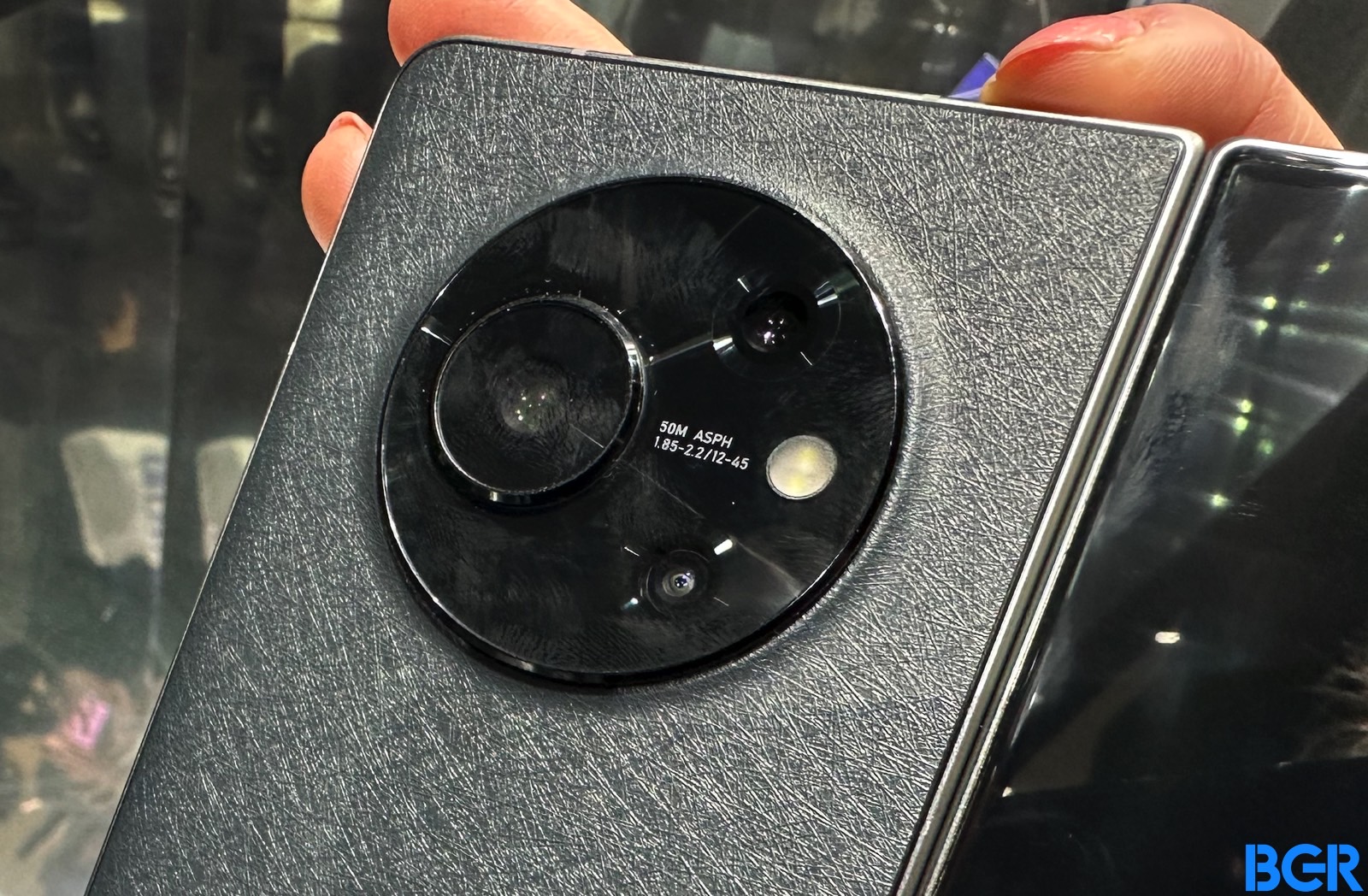 Tecno Phantom V's circular rear camera module.