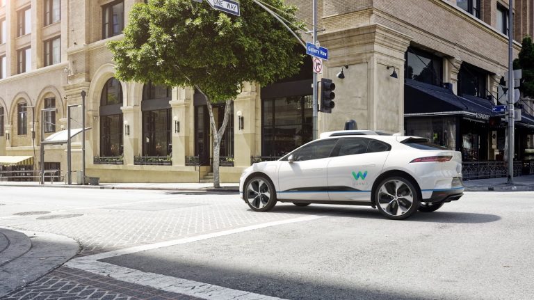 Waymo using the Jaguar I-PACE