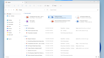 File Recommendations in File Explorer