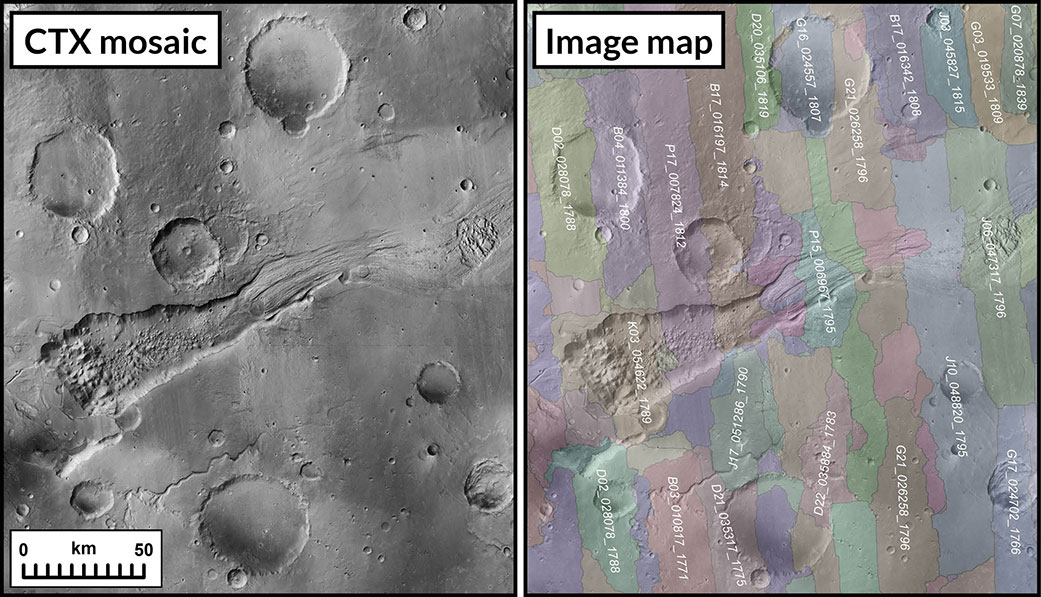 Martian mosaic image