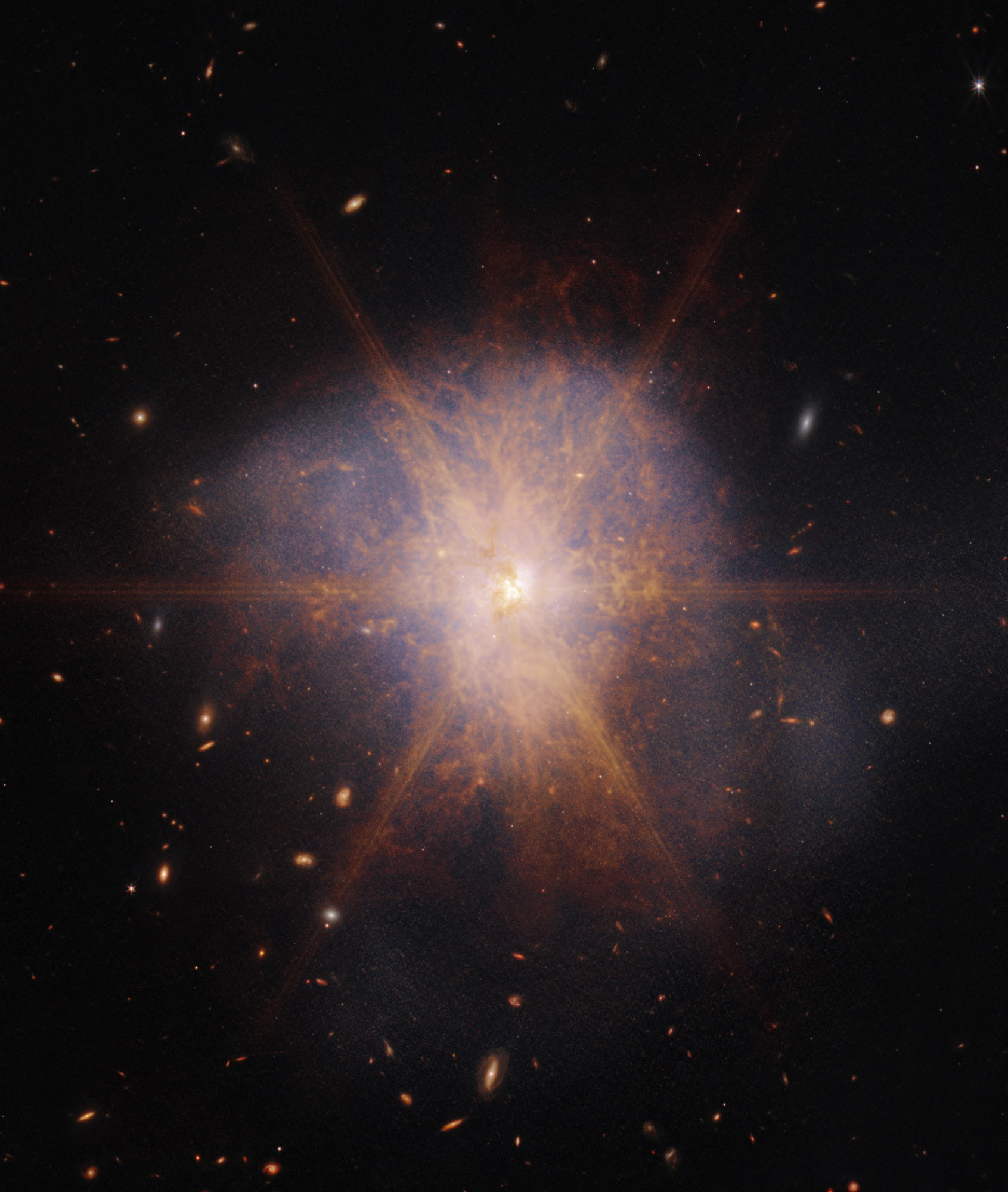 webb Arp 220 galactic merger image