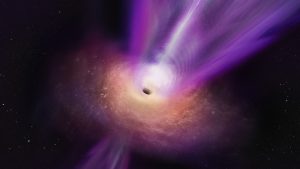 Artist’s impression of black hole in the M87 galaxy